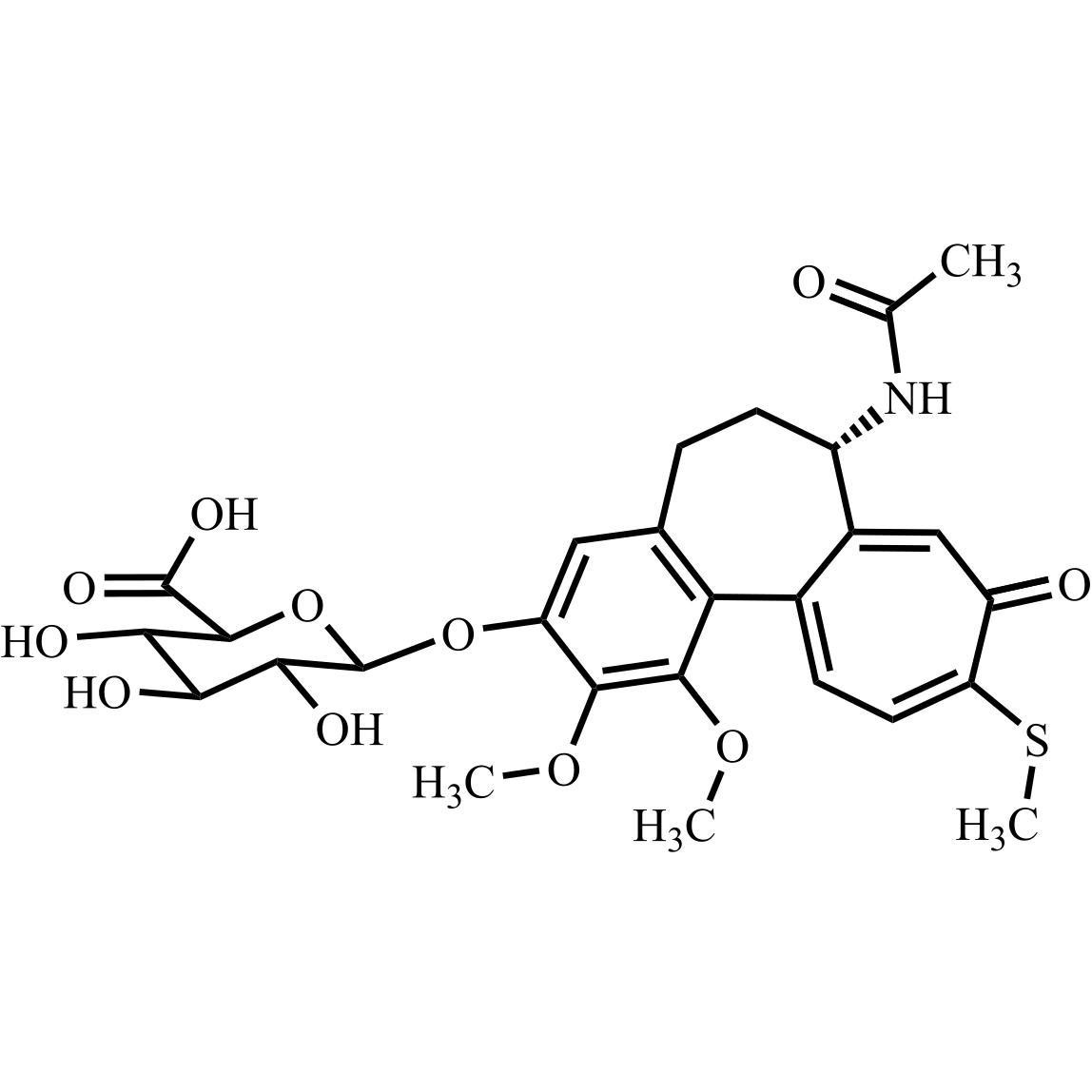 Picture of 3-Demethyl Thiocolchicine 3-O-beta-D-Glucuronide
