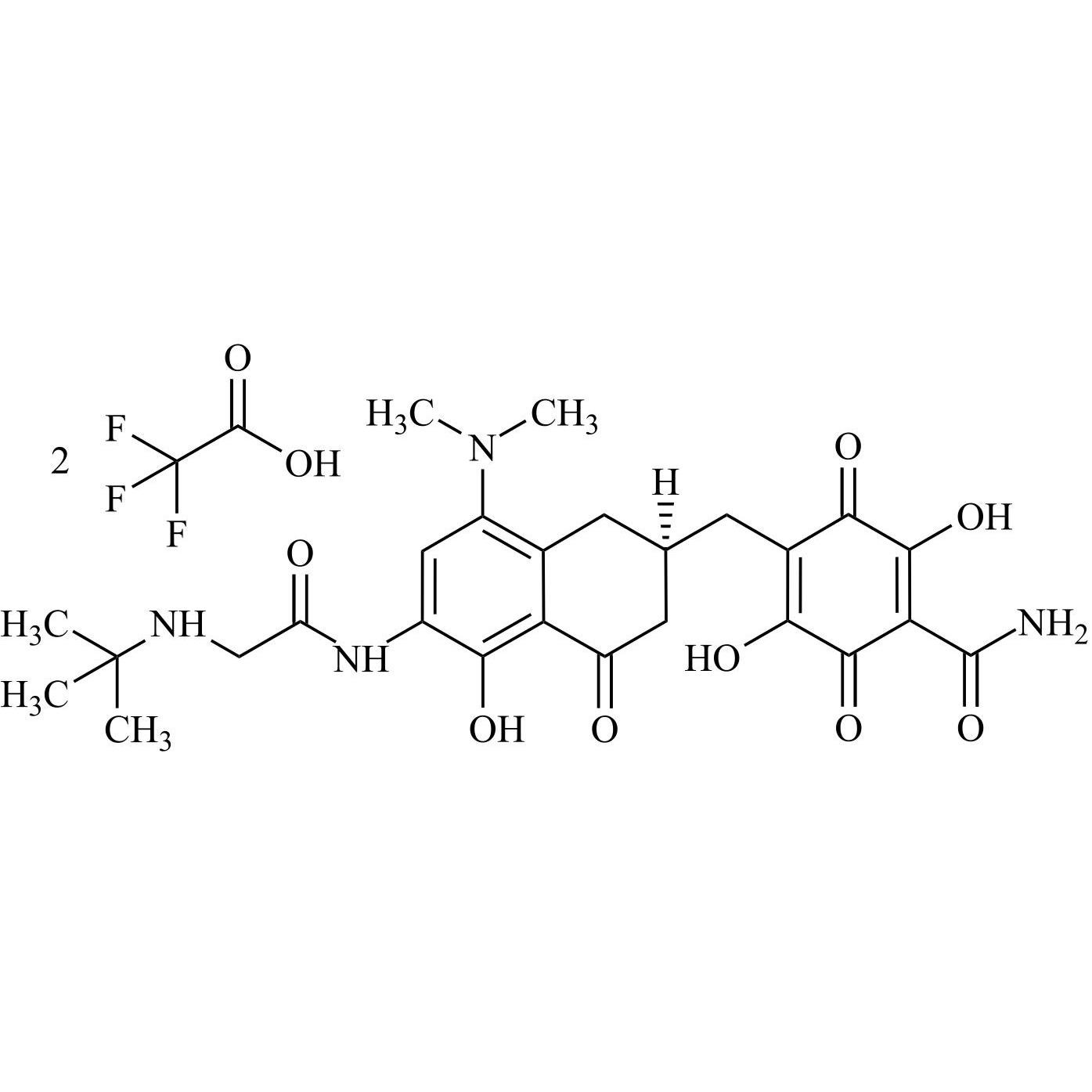 Show details for Tigecycline Impurity 9 Ditrifluoroacetate (Tigecycline Quinone Analog Ditrifluoroacetate) Picture of Tigecycline Impurity 9 Ditrifluoroacetate (Tigecycline Quinone Analog Ditrifluoroacetate)