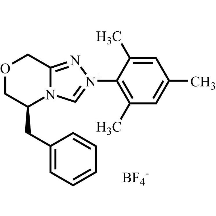 Picture of (5S)-5,6-Dihydro-5-(phenylmethyl)-2-(2,4,6-trimethylphenyl)-8H-1,2,4-triazolo[3,4-c][1,4]oxazinium Tetrafluoroborate
