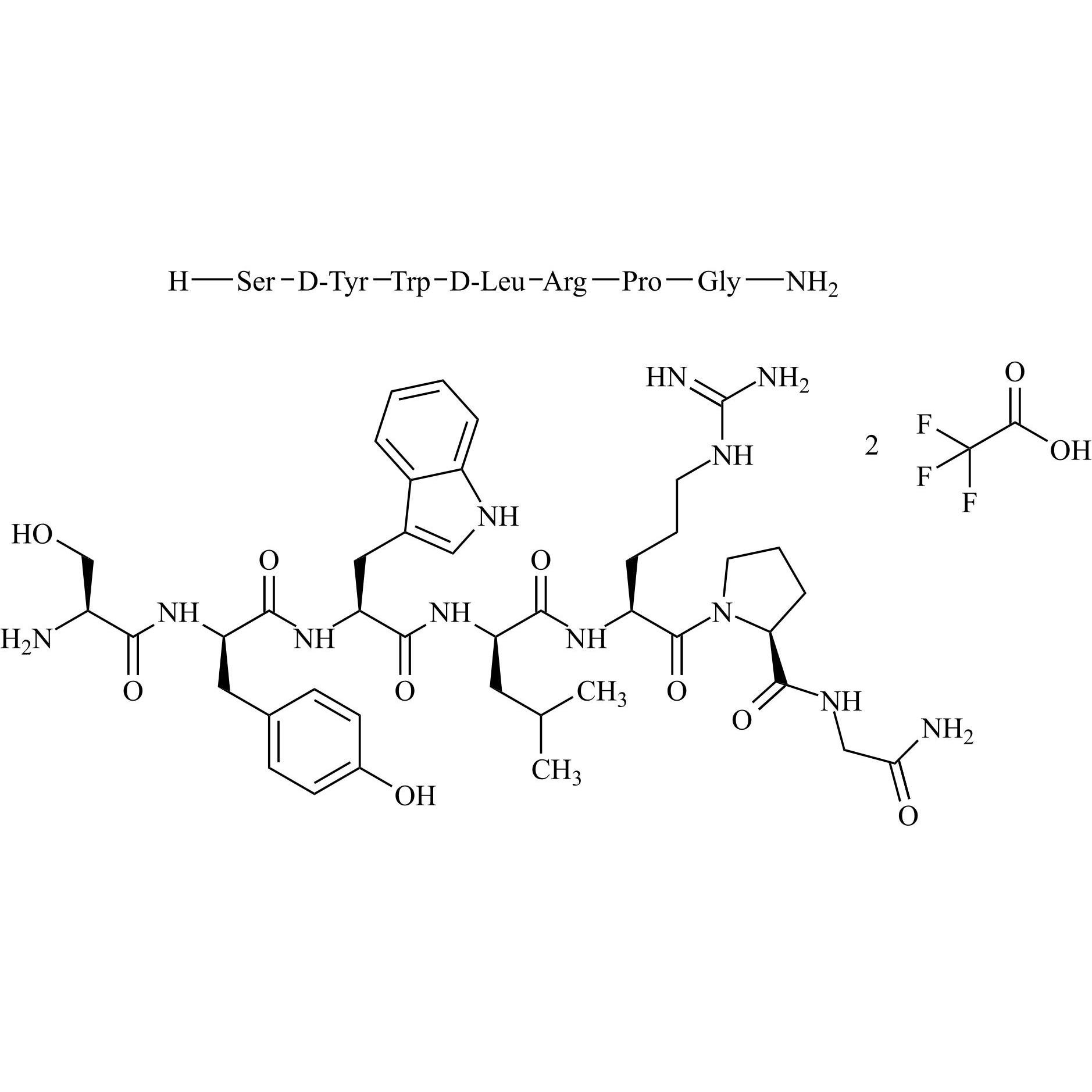 Picture of Triptorelin Impurity 9 Ditrifluoroacetate