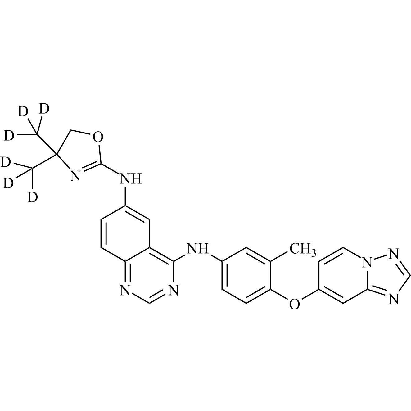 Picture of Tucatinib-d6 (Irbinitinib-d6)