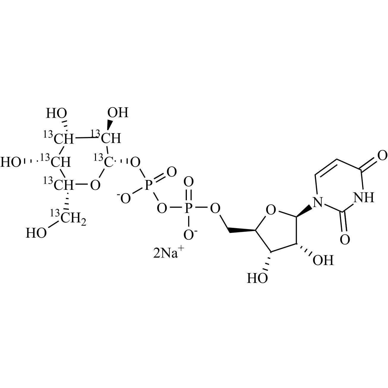 Picture of UDP-beta-D-Galactose-13C6 Disodium Salt