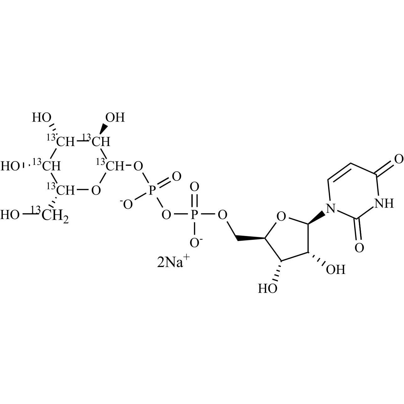 Picture of UDP-D-Galactose-13C6 Disodium Salt (Mixture)