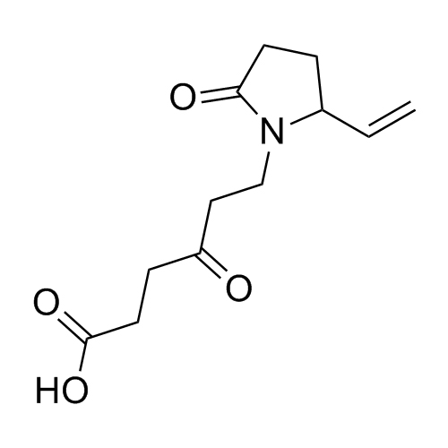 Picture of 4-oxo-6-(2-oxo-5-vinylpyrrolidin-1-yl)hexanoic acid