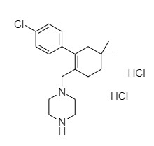 Picture of 1-((2-(4-Chlorophenyl)-4,4-dimethylcyclohex-1-enyl)methyl)piperazine DiHCl