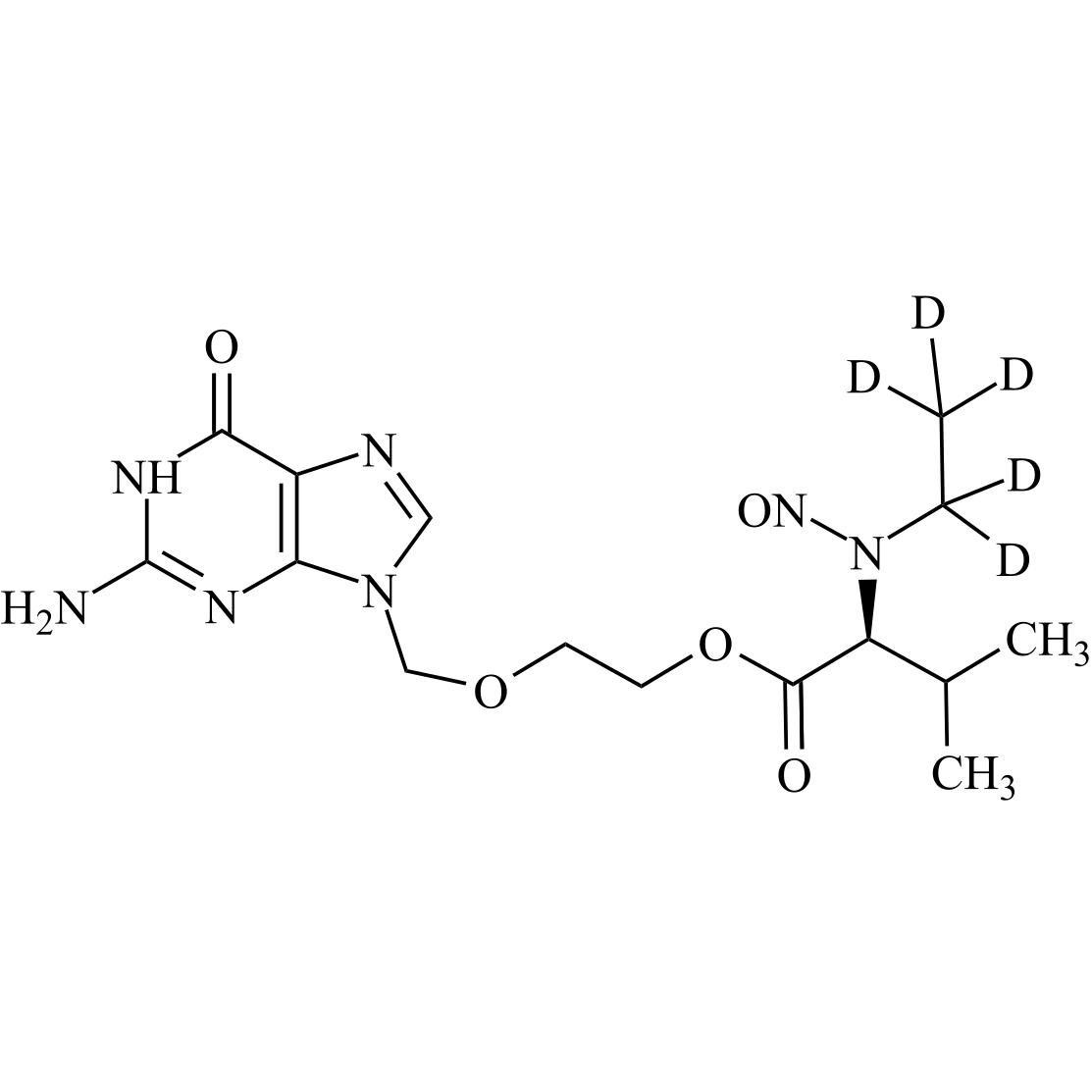Picture of N-Nitroso Valaciclovir EP Impurity D-d5