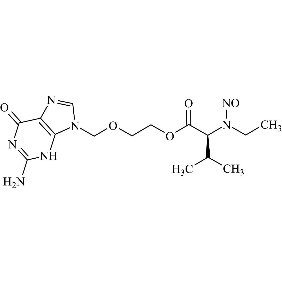 Show details for N-Nitroso Valaciclovir EP Impurity D (N-Nitroso Valacyclovir USP Related Compound D) Picture of N-Nitroso Valaciclovir EP Impurity D (N-Nitroso Valacyclovir USP Related Compound D)