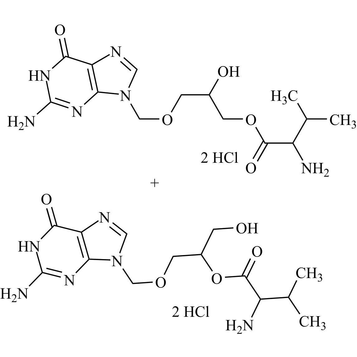 Show details for Valganciclovir Impurity 8 DiHCl (Mixture of Isomers) Picture of Valganciclovir Impurity 8 DiHCl (Mixture of Isomers)