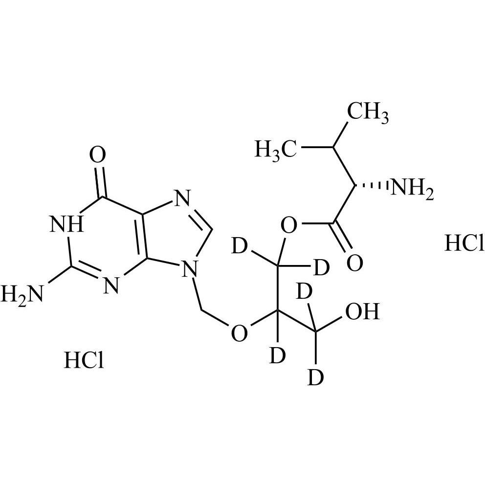 Picture of Valganciclovir-d5 DiHCl (Mixture of Diastereomers)