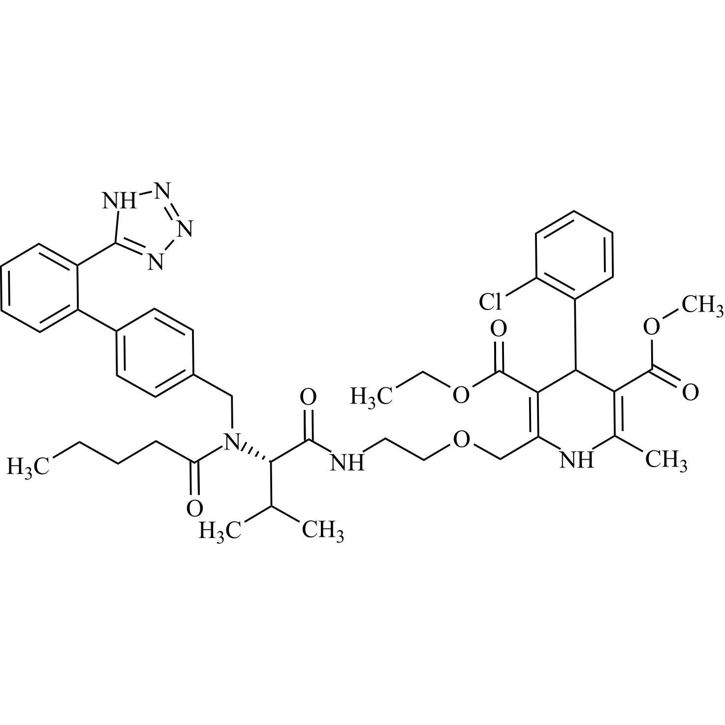 Picture of Valsartan Impurity 45 (Valsartan-Amlodipine Adduct)