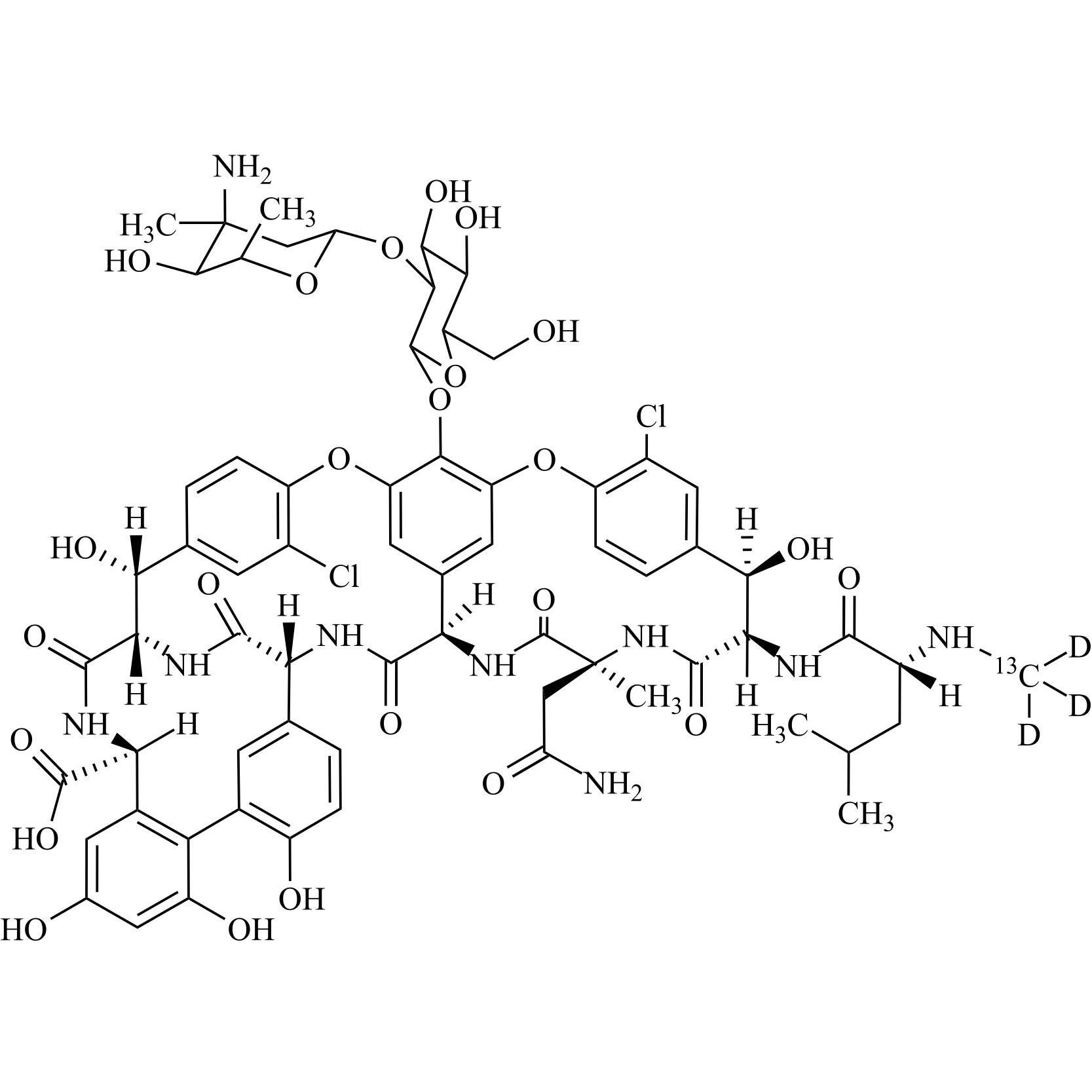 Show details for Vancomycin-13C,d3 Picture of Vancomycin-13C,d3