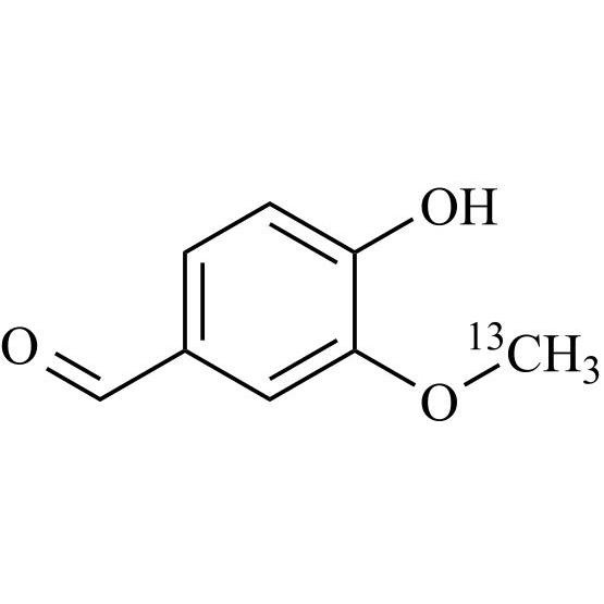 Show details for Vanillin (o-methoxy-13C) Picture of Vanillin (o-methoxy-13C)