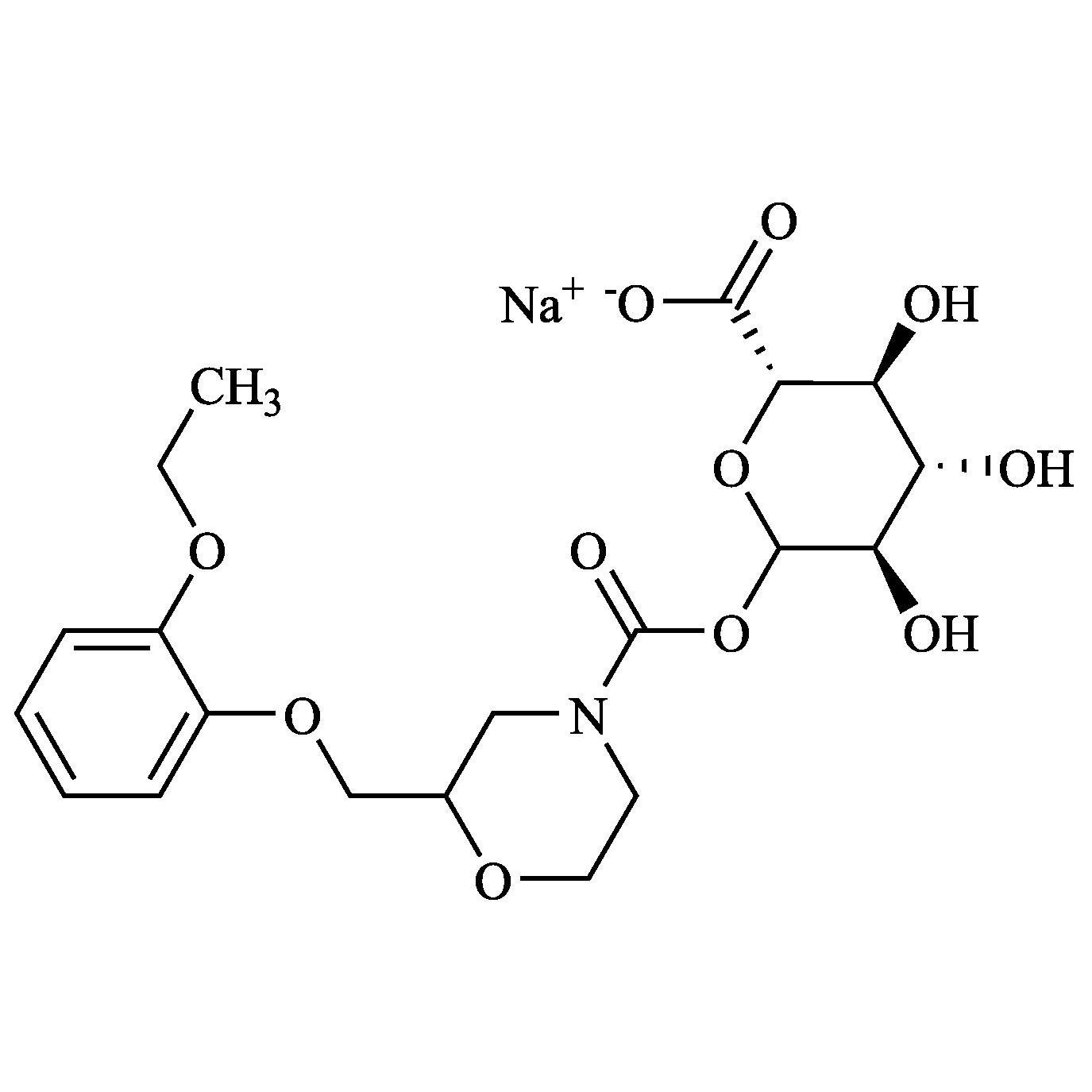 Show details for Viloxazine N-Carbomyl Glucuronide Sodium Salt (Mixture of Diastereomers) Picture of Viloxazine N-Carbomyl Glucuronide Sodium Salt (Mixture of Diastereomers)