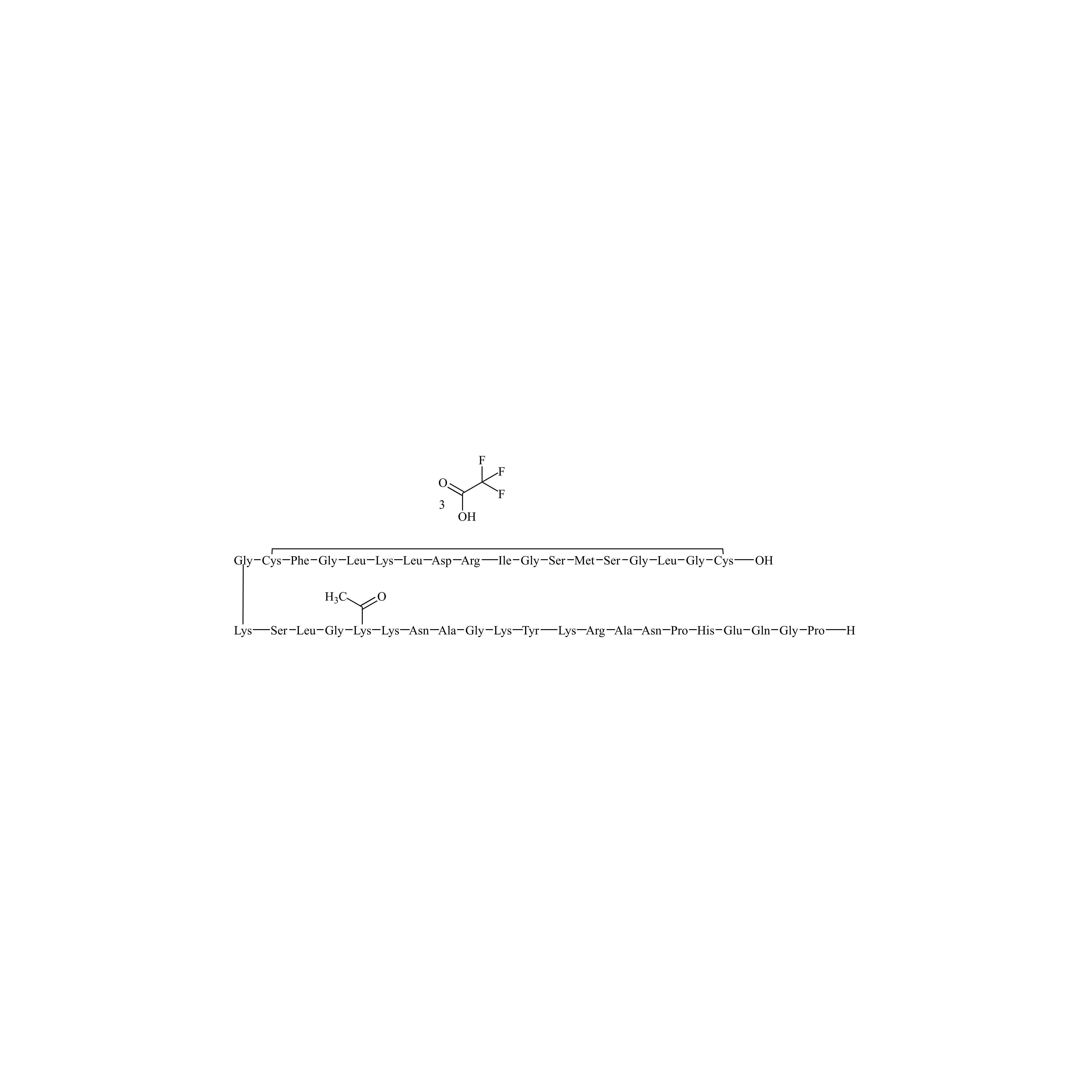 Picture of Vosoritide Impurity 9 Trifluoroacetate (Acetylated Lysin 17)