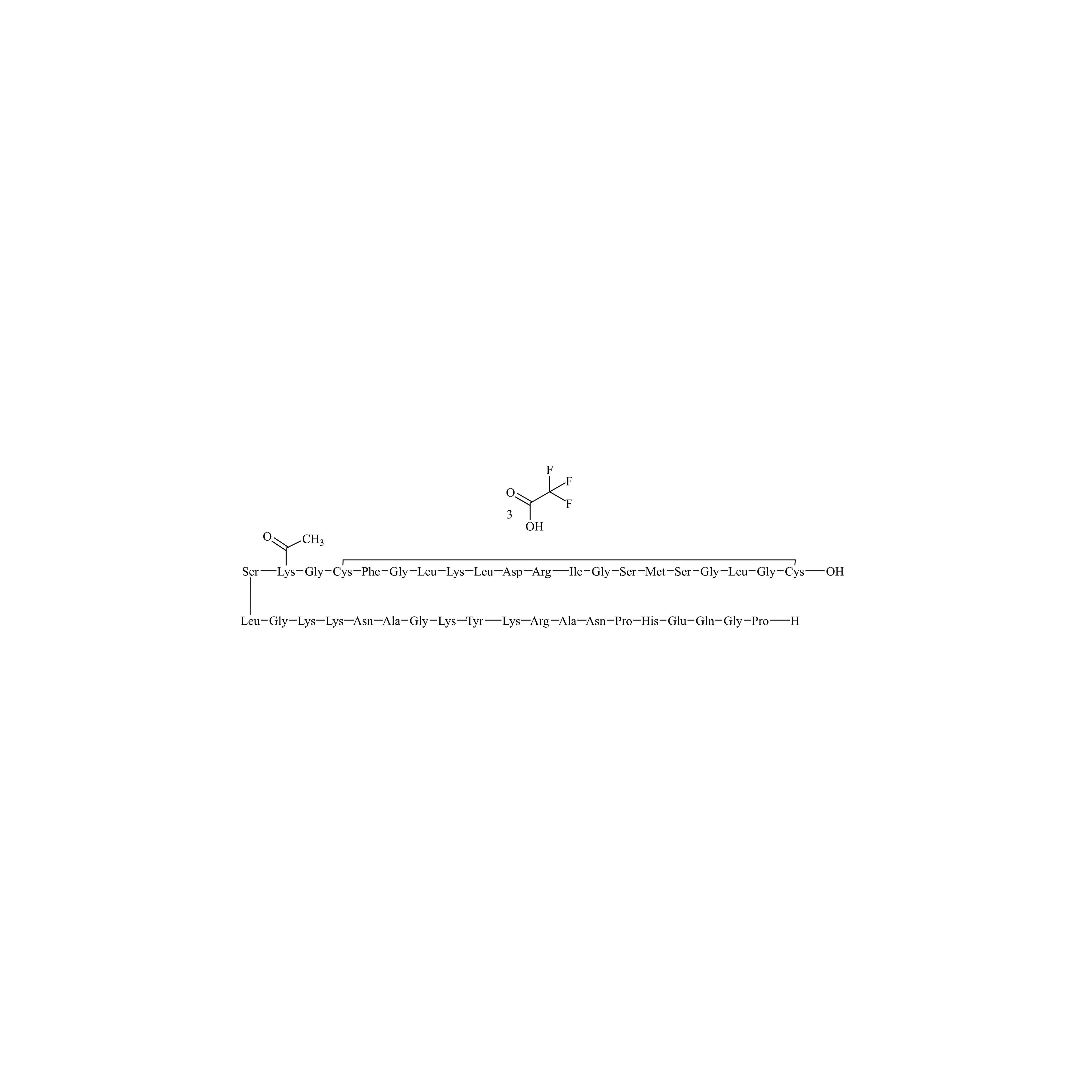Picture of Vosoritide Impurity 10 Trifluoroacetate (Acetylated Lysin 21)