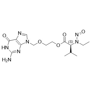 Picture of N-Nitroso Valacyclovir EP Impurity D (N-Nitroso Valacyclovir USP Related Compound D)