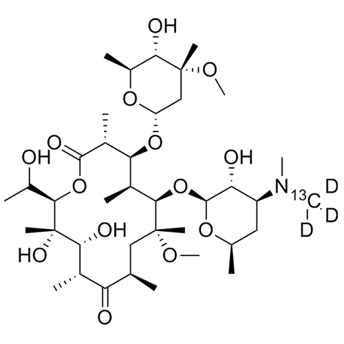 Picture of 14-Hydroxy clarithromycin-13C-d3